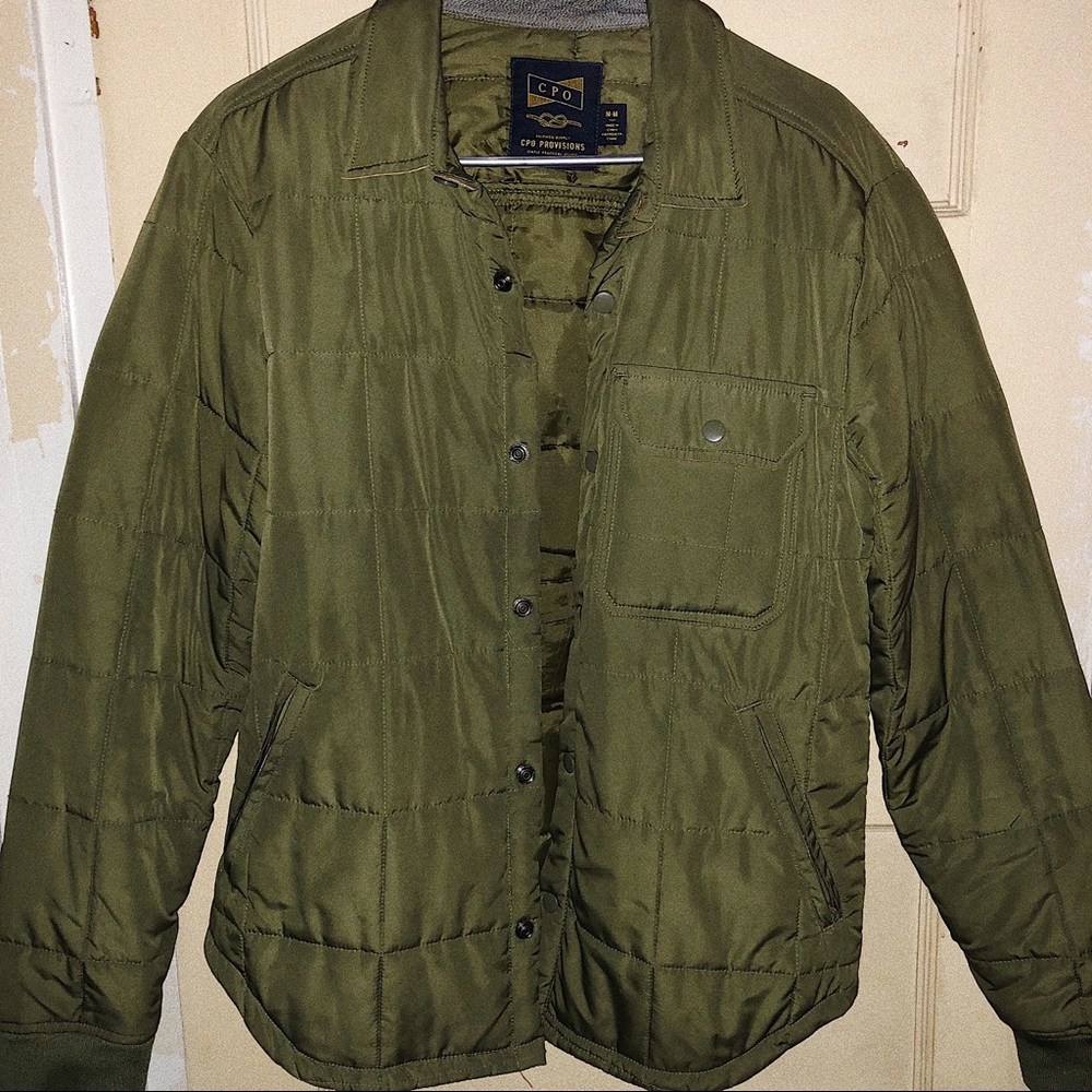 Lightweight Olive Green Jacket